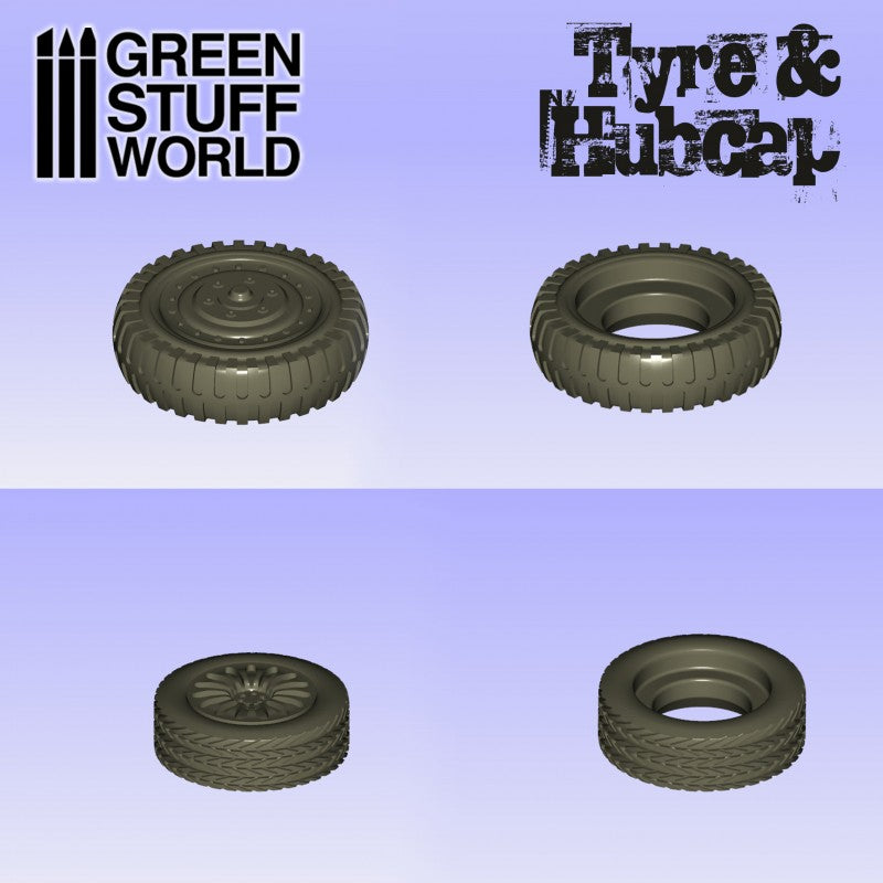 2042 - Tyre & Hubcap Silicone Mould