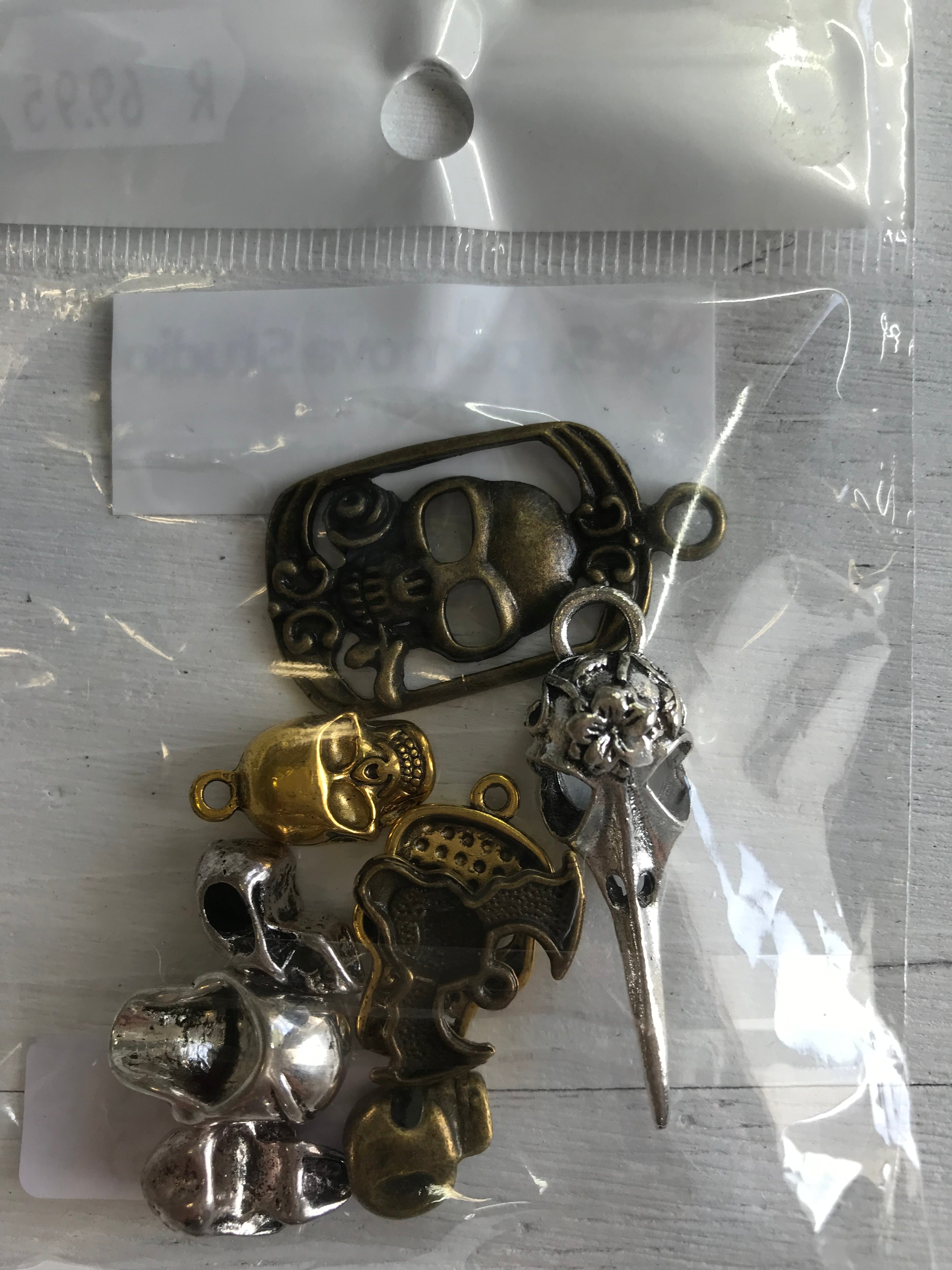 Skull Beads  - 10 pcs