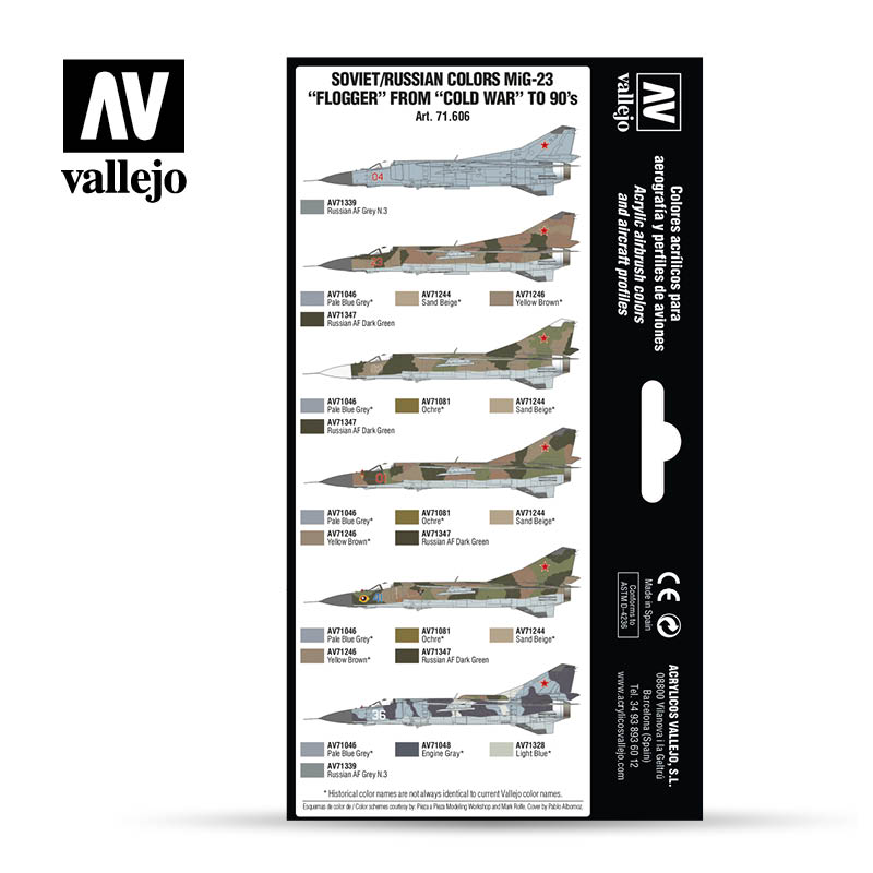 71.606 Soviet/Russian AF Mig-23 Flogger - Model air Set