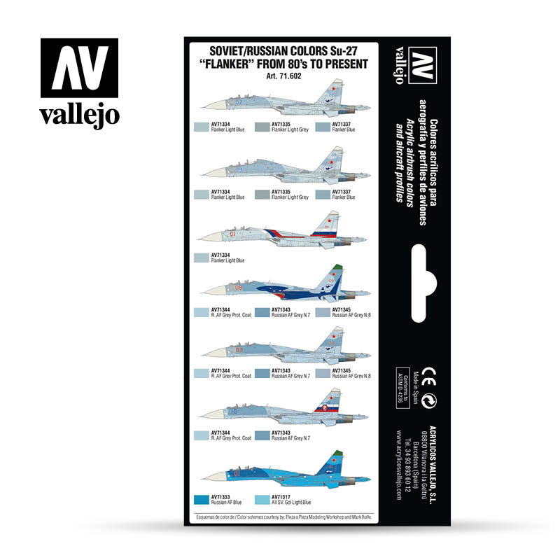 71.602 Soviet/Russian AF Sukhoi SU-27 Flanker- Model air Set
