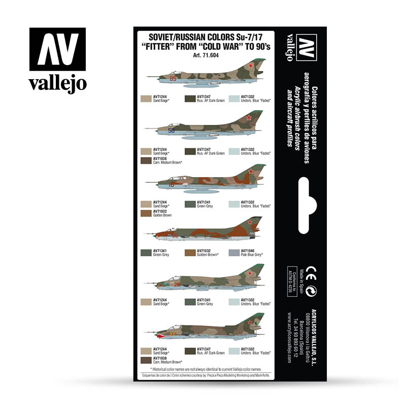71.604 Soviet/Russian AF Sukhoi SU-7/17 Fitter - Model air Set