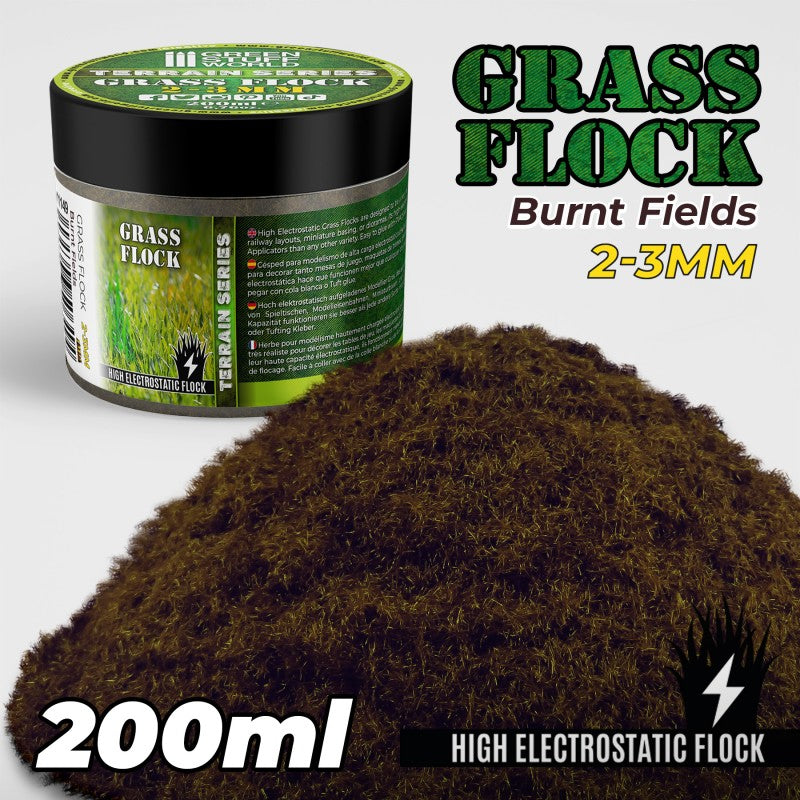 11149 - Grass Flock - BURNT FIELDS 2-3mm (200ml)