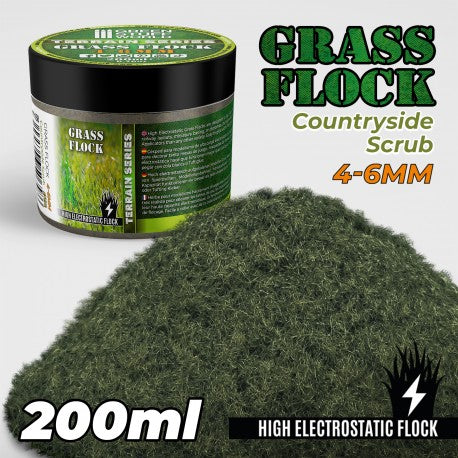 11158 - Grass flock - COUNTRYSIDE SCRUB 4-6mm(200ml)