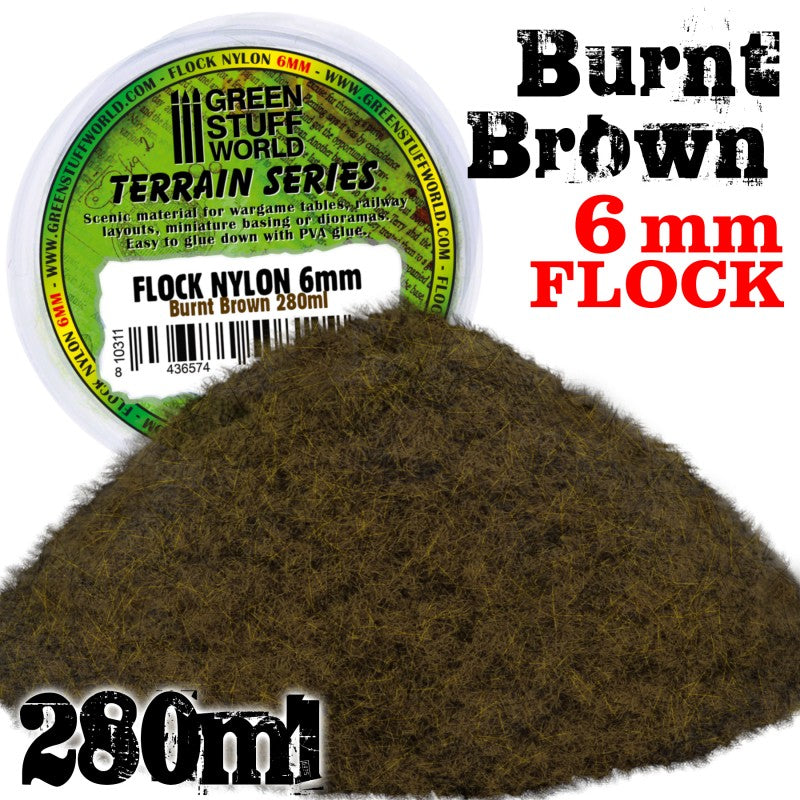 10311 - Nylon Flock Burnt Brown (6mm) 280 ml
