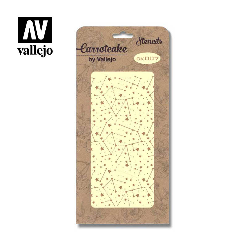 CK007 - Vallejo Hobby Stencils - Antique: Galaxy 125x250mm