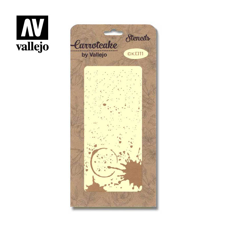 CK011 - Stencil - Antique - Splatter - 125 x 250 mm