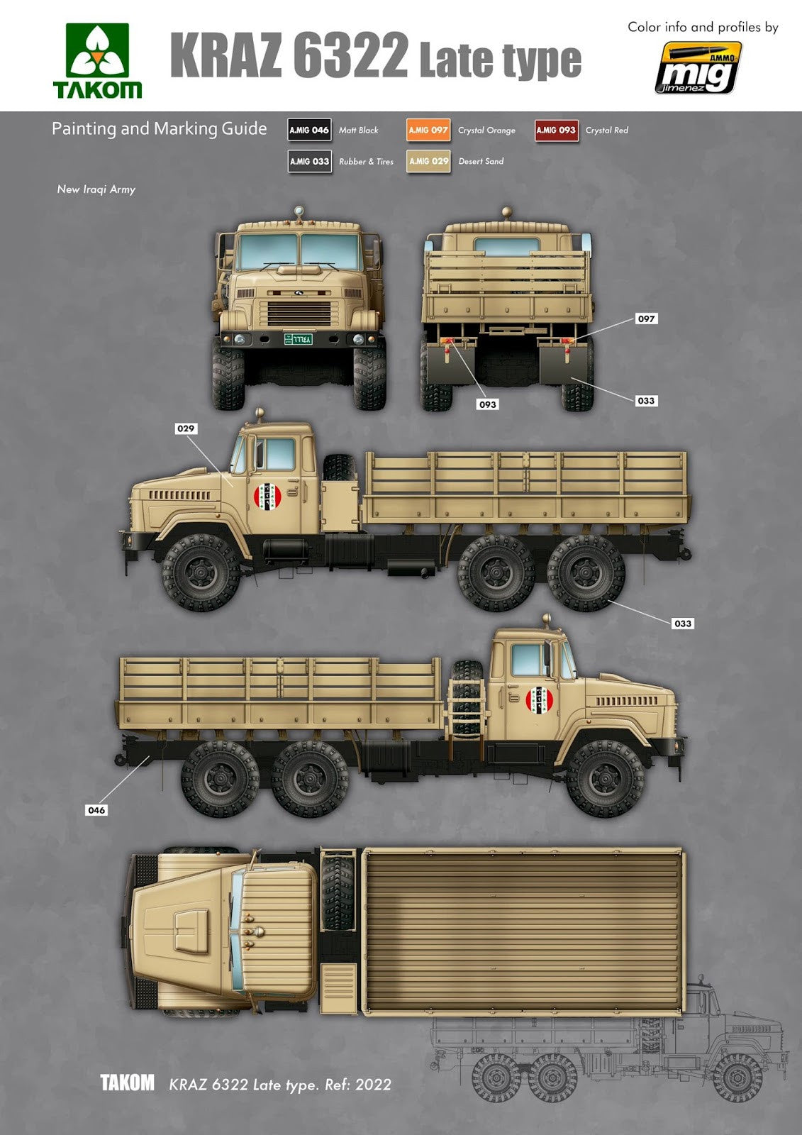 TAK2022 - 1/35 - Ukraine Kraz-6322 late heavy truck