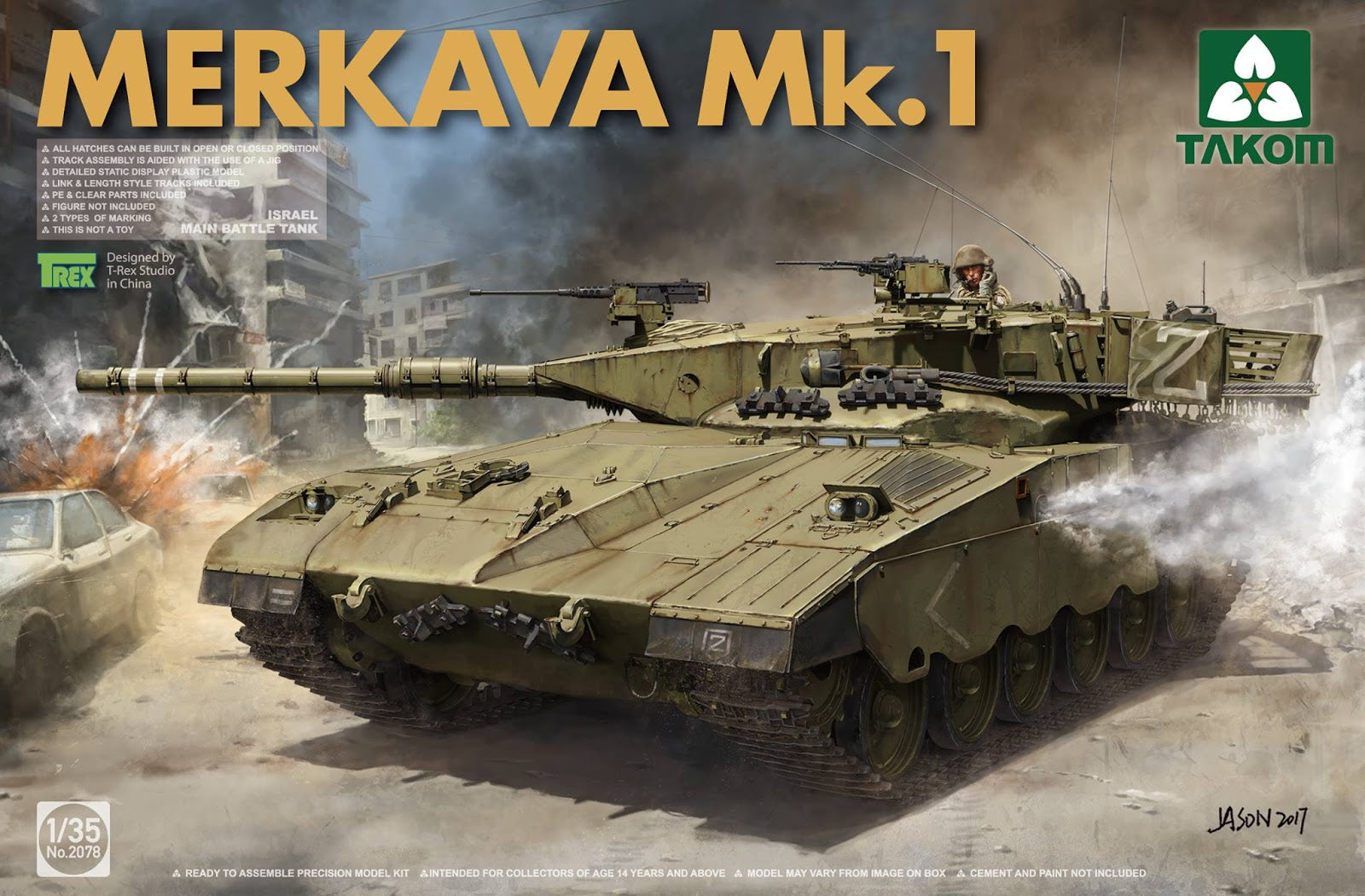 TAK2078 - Takom 1/35 - IDF "Merkava" Mk.I Main Battle Tank