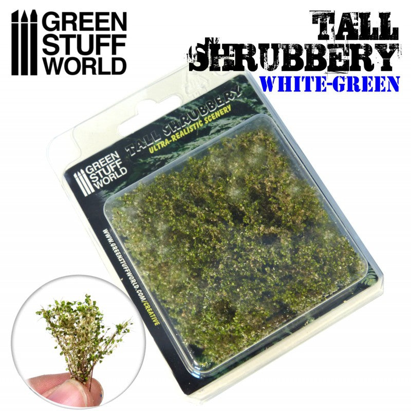 9927 - Tall Shrubbery - White Green