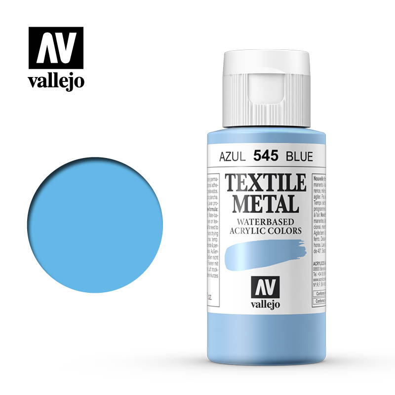 40.545 - Blue - Metallic - Textile Color - 60 ml