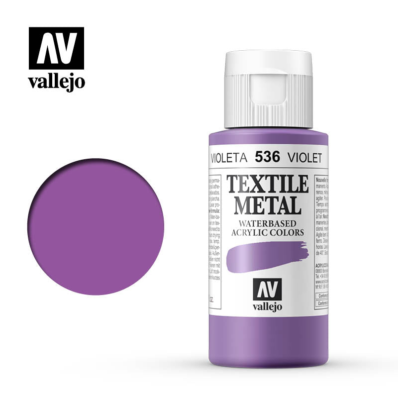 40.536 - Violet - Metallic - Textile Color - 60 ml
