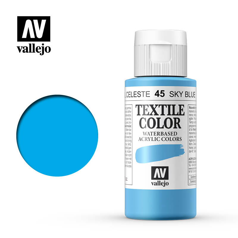 40.045 - Sky Blue - Opaque - Textile Color - 60 ml