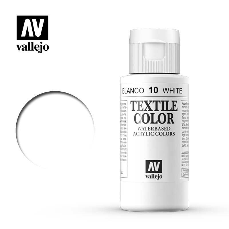 40.010 - White - Opaque - Textile Color - 60 ml