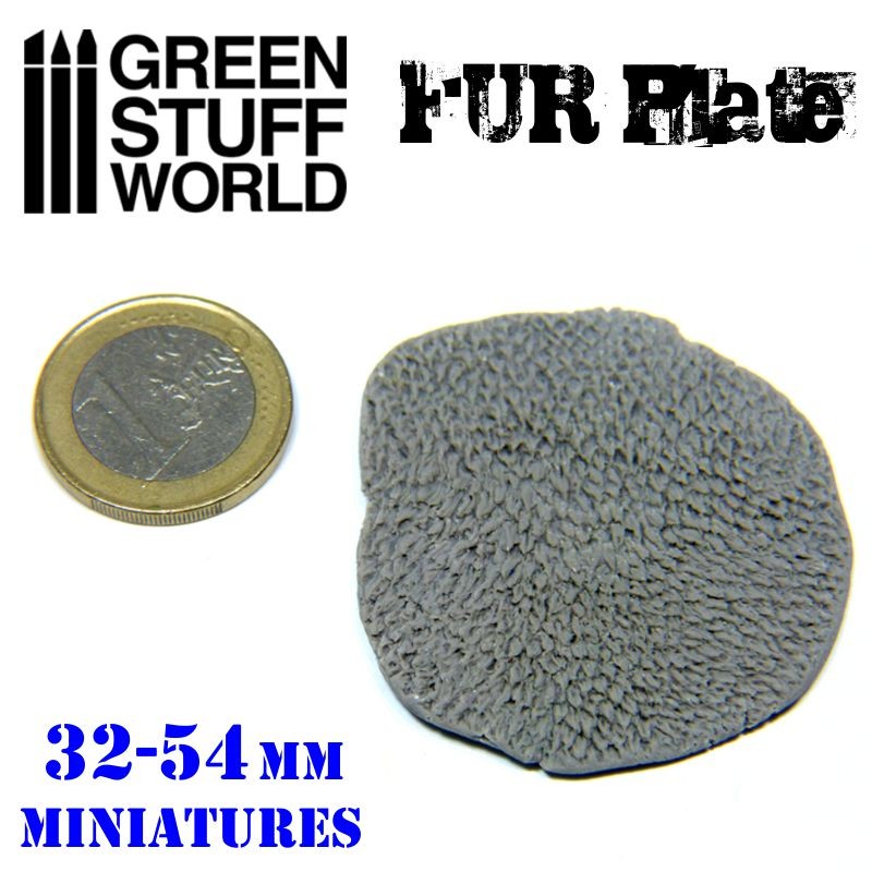 1618 - Texture Plate Wolf Fur - Size M