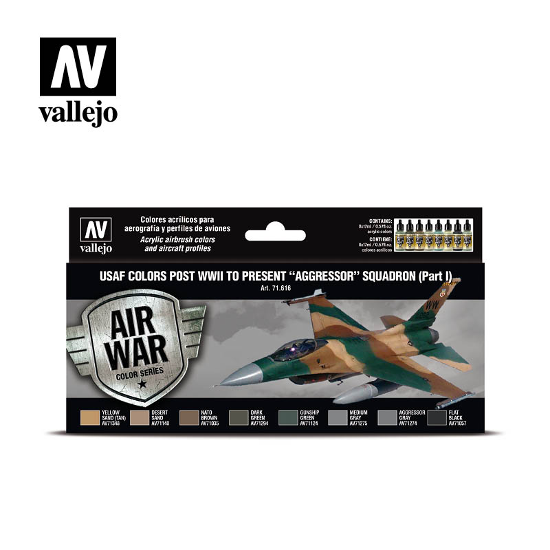 71.616 USAF Colors post WWII to Present Agressor Squadron Part I (8) - Vallejo Model Air Set