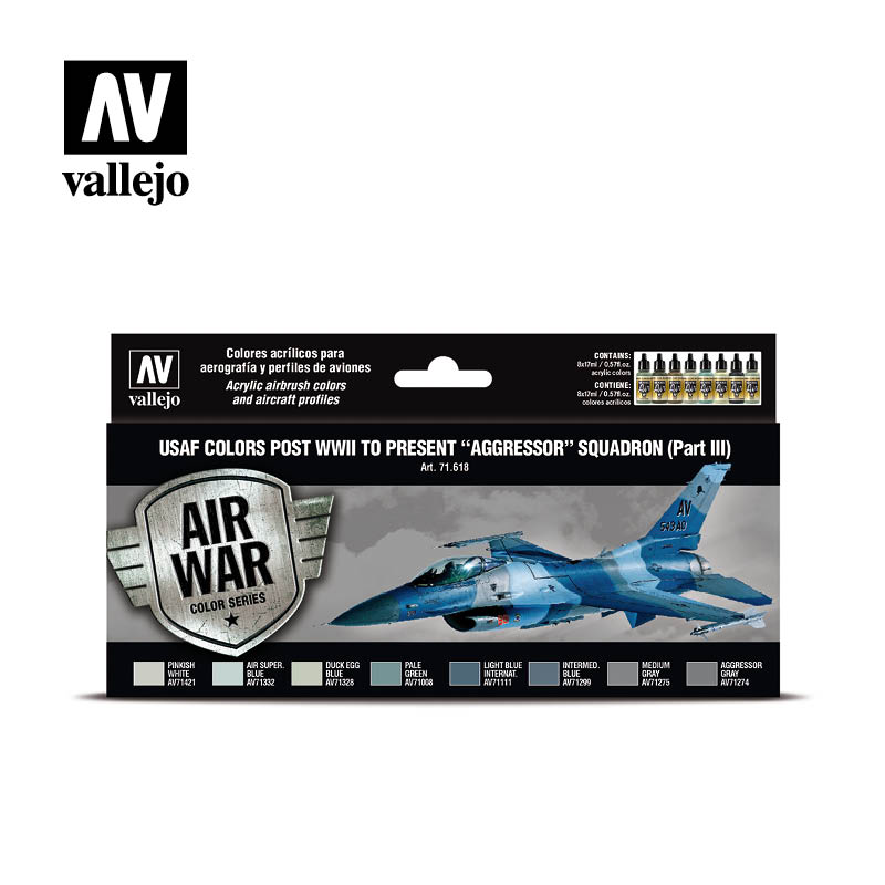 71.618 USAF Colors post WWII to Present Agressor Squadron Part III (8) - Vallejo Model Air Set