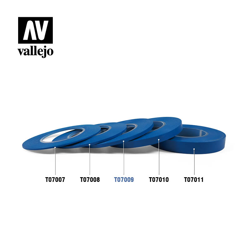 T07009 - Flexible Masking Tape 3mm x 18,m - Twin Pack - Vallejo Tools