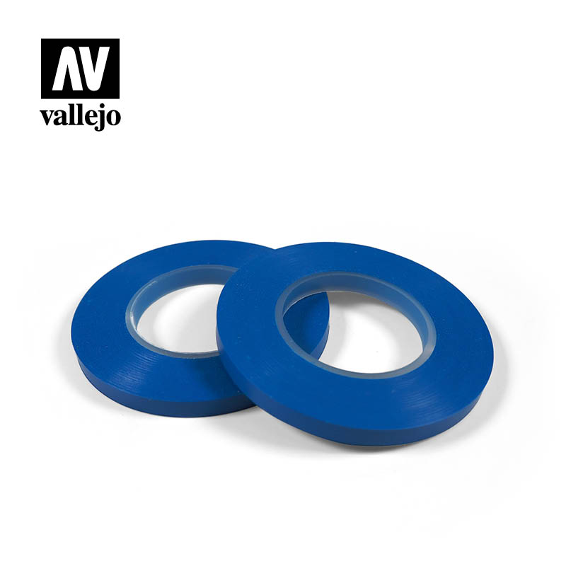 T07010- Flexible Masking Tape 6mm x 18m - Twin Pack - Vallejo Tools