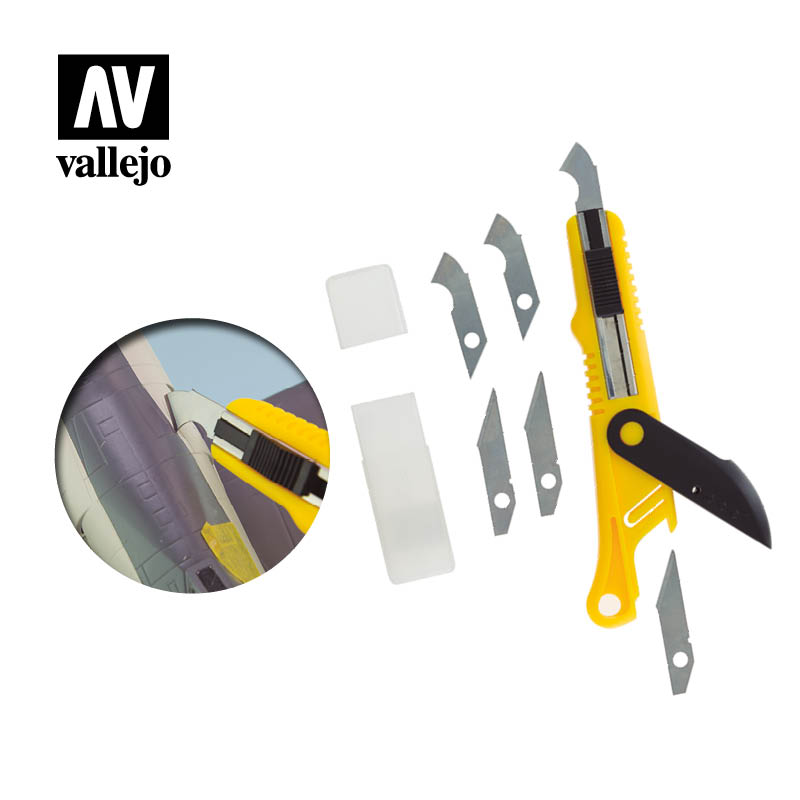 T06012 - Plastic Cutter Scriber Tool & 5 Spare Blades