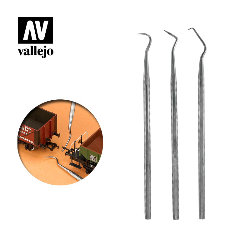 Vallejo Hobby Tools - Set of 10 Curved Files –