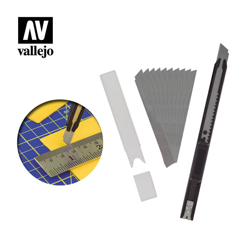 T06011 - Slim Snap off Knife & 10 Blades