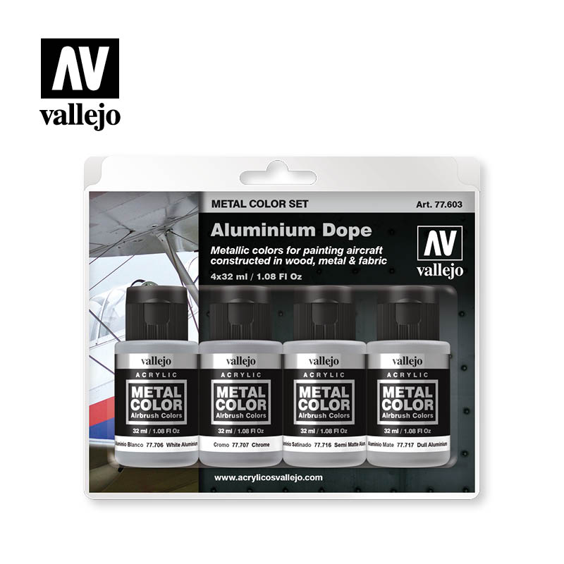 77.603 Aluminium Dope - Vallejo Metal Color Set