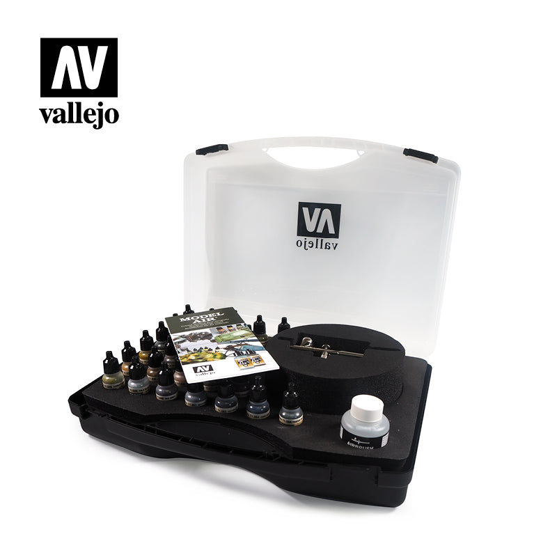 71.172 Model Air Basic Color (29) with Airbrush - Vallejo AV Color Case