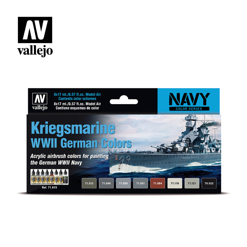 71.615 Kriegsmarine WWII German Colors (8) - Model air Set