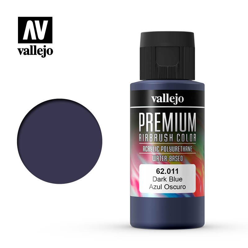 62.011 - Dark Blue  - Opaque  - Premium Airbrush Color - 60 ml