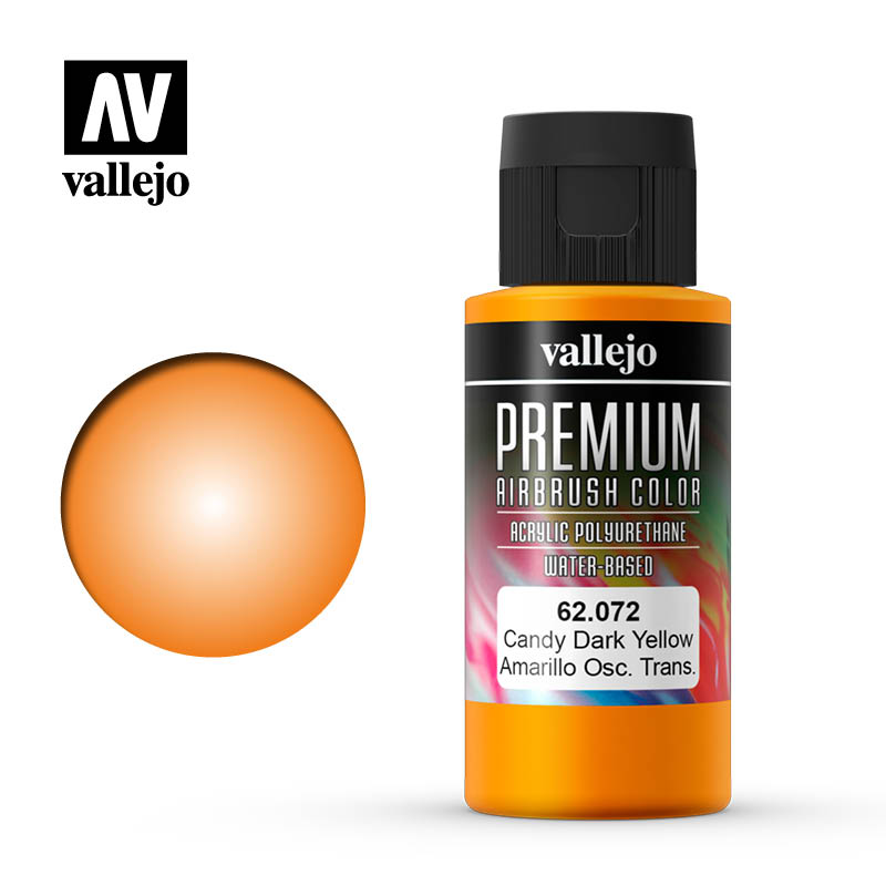 62.072 - Candy Dark Yellow - Premium Airbrush Color - 60 ml