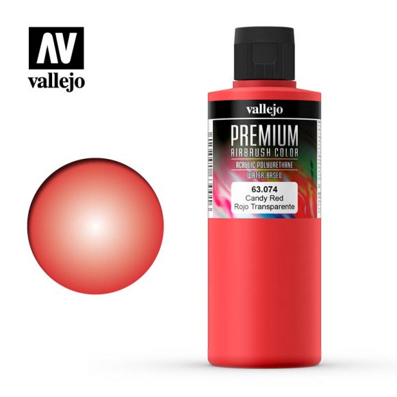 63.074 - CANDY RED - Premium Airbrush Color - 200 ml