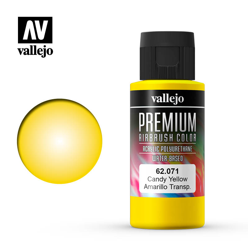 62.071 - Candy Yellow  - Premium Airbrush Color - 60 ml