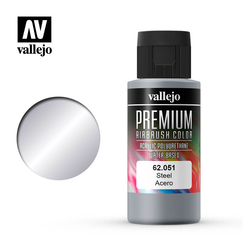 62.051 - Metallic  Steel - Premium Airbrush Color - 60 ml