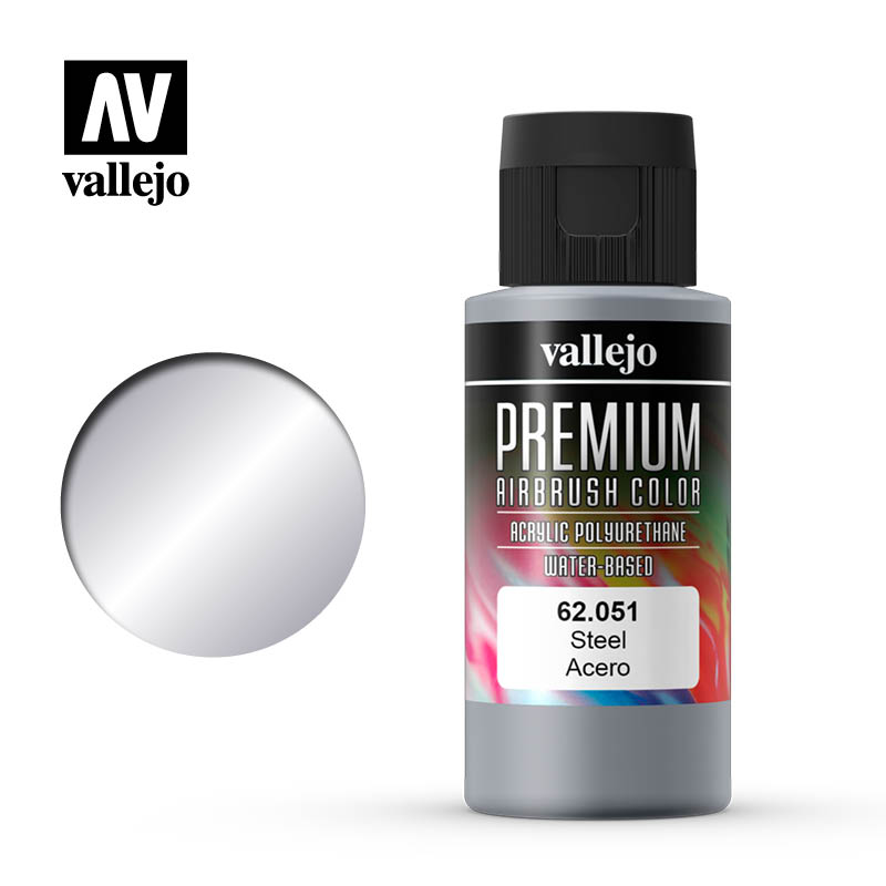 62.051 - Metallic Steel - Premium Airbrush Color - 60 ml