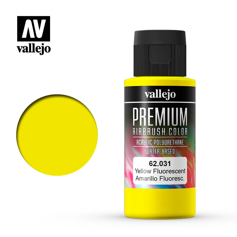 62.031 -  Yellow - Fluorescent - Premium Airbrush Color - 60 ml
