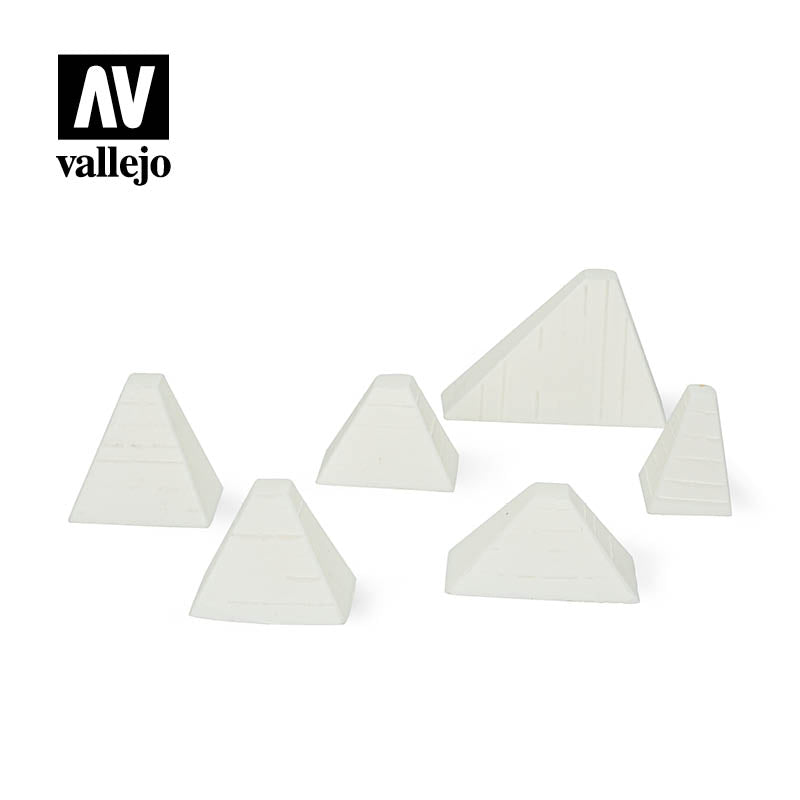 SC219 - Hockerhindernis (Anti- Tank Barriers) - Vallejo Scenics