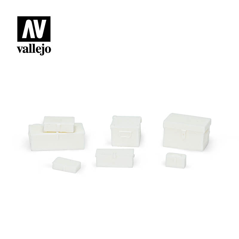 SC223 - Universal Metal Cases (1/35 Scale) - Vallejo Scenics