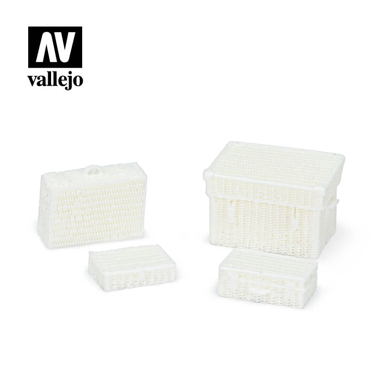 SC227 - Wicker Suitcases - Vallejo Scenics