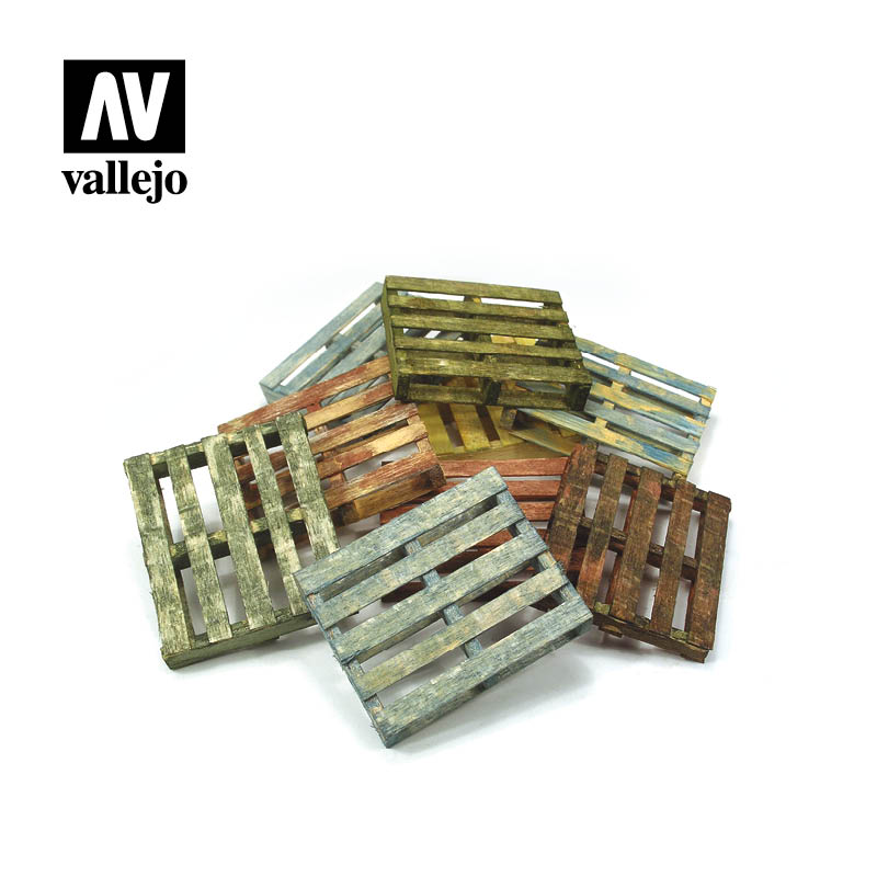 SC233 - Wooden Pallets x 4 (1:35)
