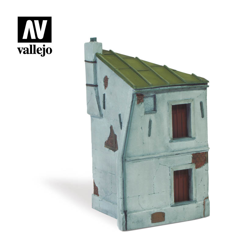 SC117 - French House Corner 12 x 7 cm (1:72)