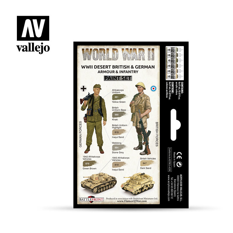 70.208 - WWII Desert British & German Armour & Infantry (6)