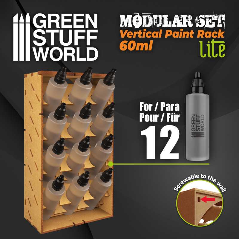 11596 - MDF Paint Organizer Vertical (60ml dipping type) - Lite