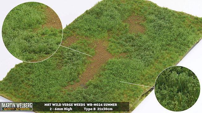 WB- M024 - Verge - Wild Verge Summer Weeds B - Martin Welberg Scenic Studios
