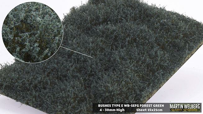WB-SEFG - Bushes - Forest Green Type E - Martin Welberg Scenic Studios