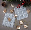 C012 - Christmas Silicone Mould - Shallow (9 shapes)