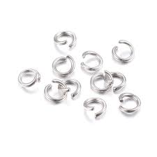 Open Jump Rings 5 x 5 mm - Silver - (20 rings - 10 Pairs)