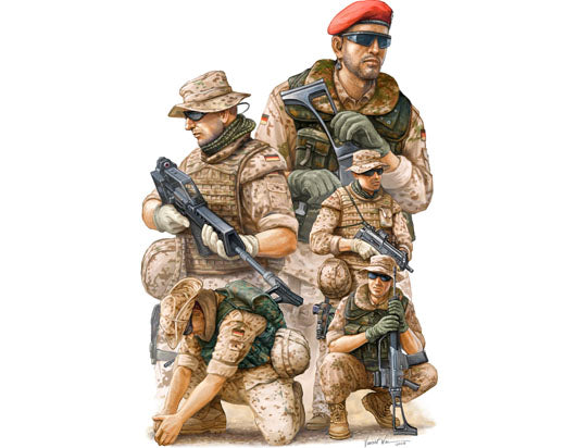 00421 - Trumpeter - 1/35 Modern German ISAF Soldiers in Afghanistan (5 Figures)