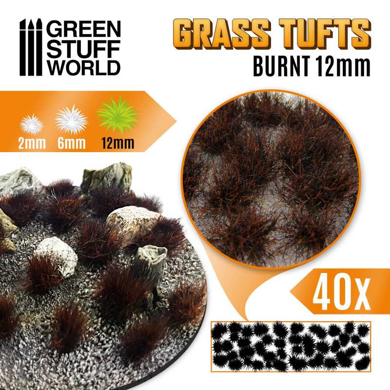 10667 - Grass TUFTs 12mm XL - BURNT
