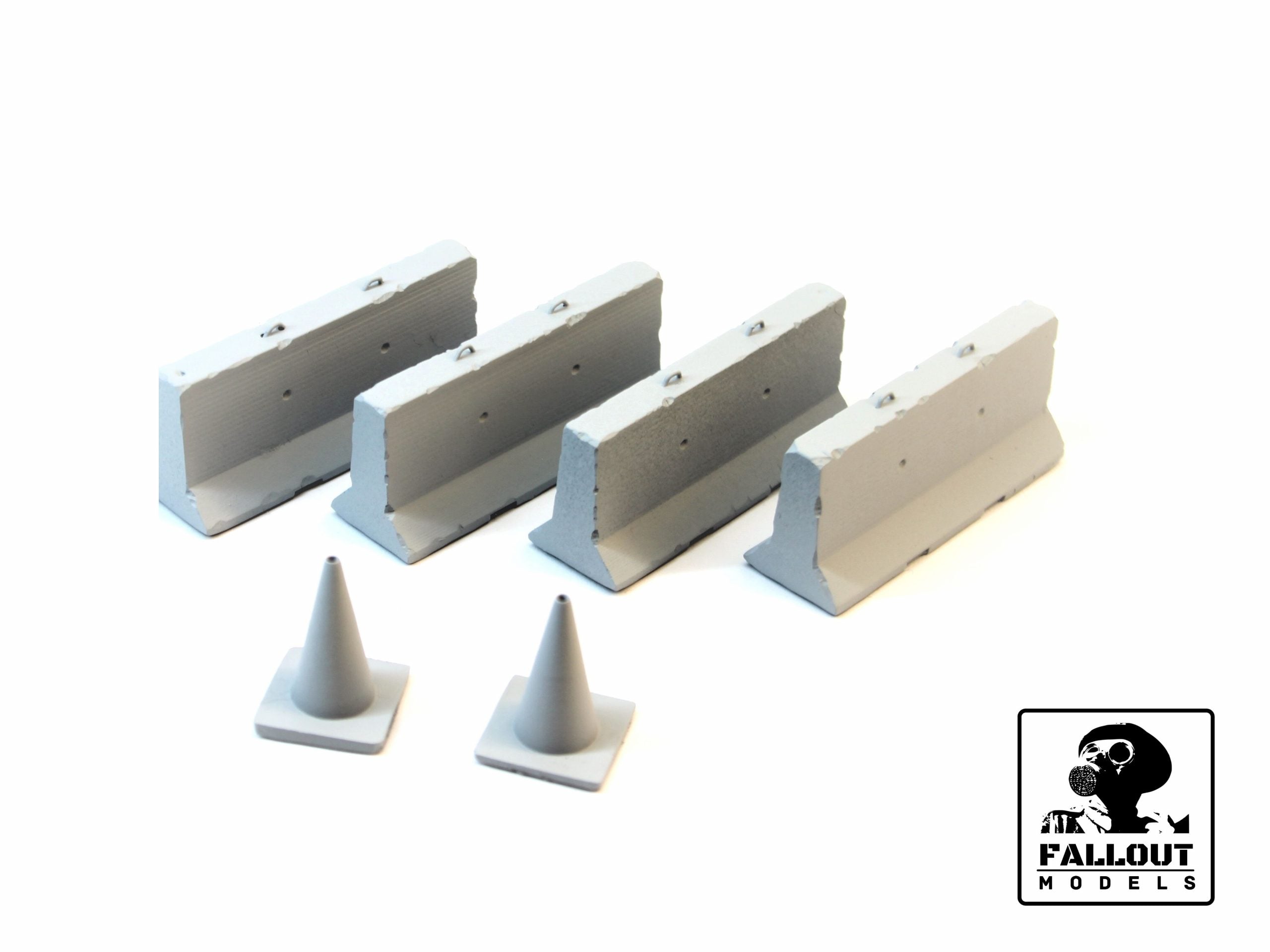 Modern Concrete Barrier Set Scale: 1/35