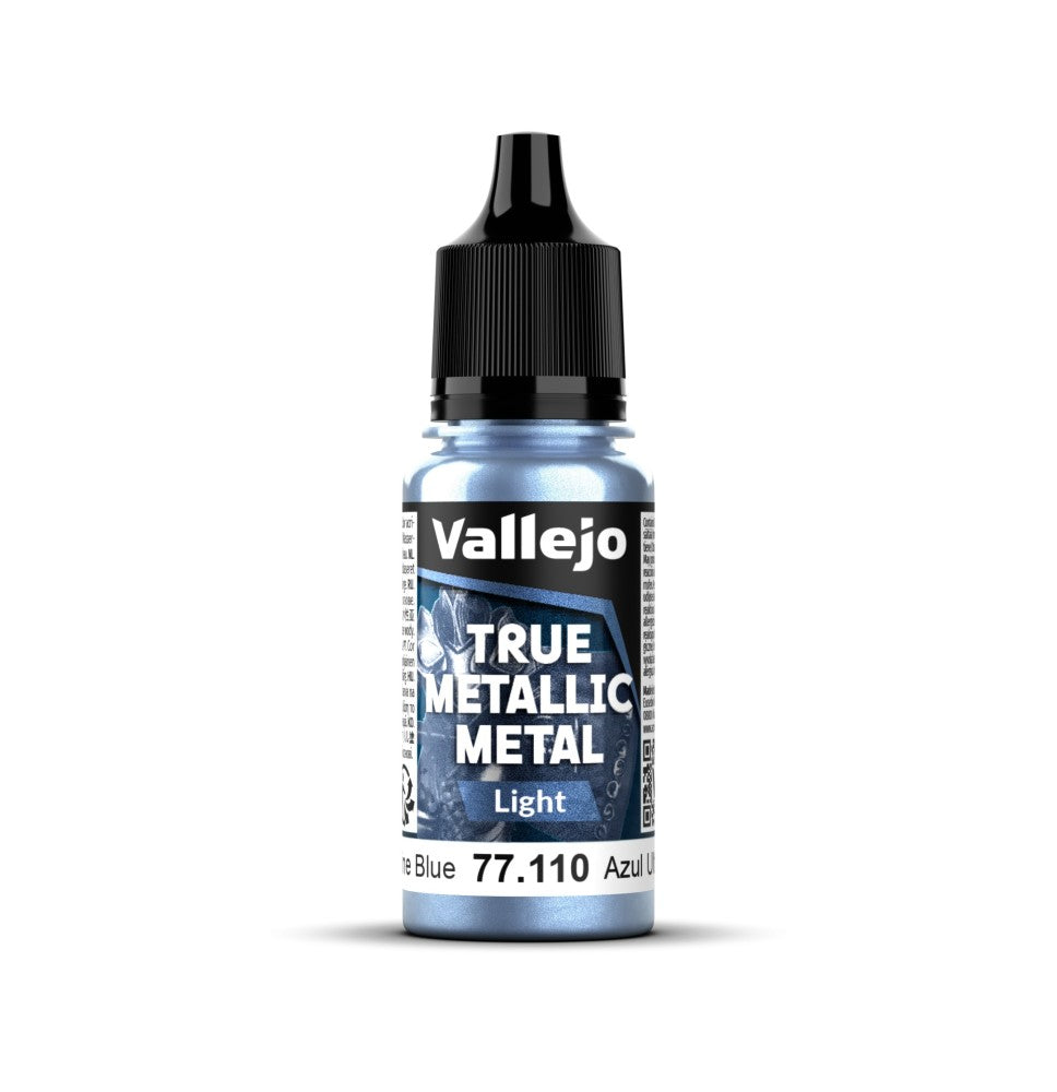 77.110 - Ultramarine Blue   - Vallejo True Metallic Metal (18ml) - Light